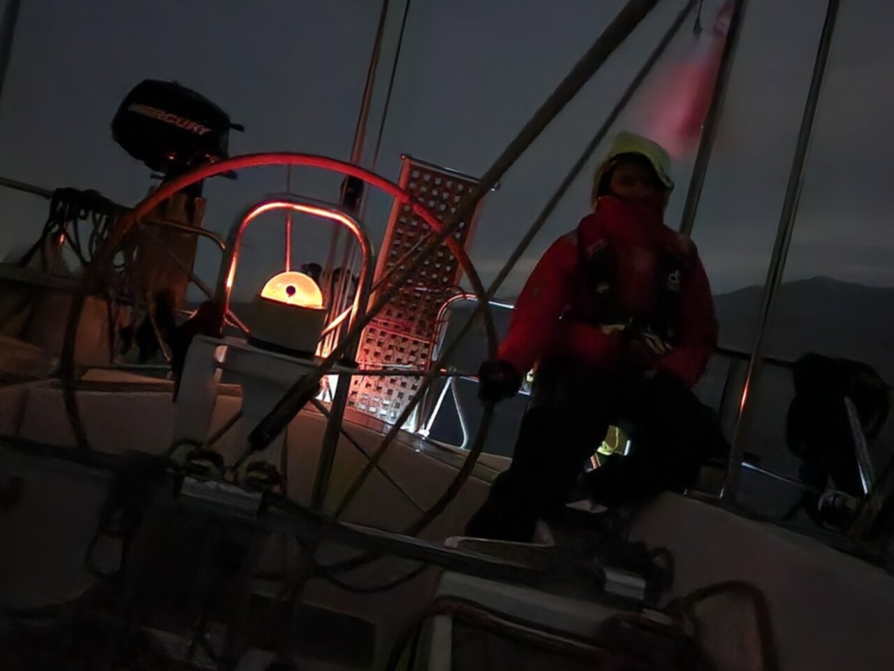 30kn full-reef night sailing